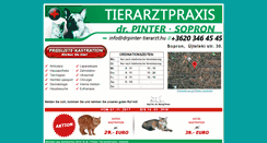 Desktop Screenshot of drpinter-tierarzt.hu