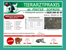 Tablet Screenshot of drpinter-tierarzt.hu